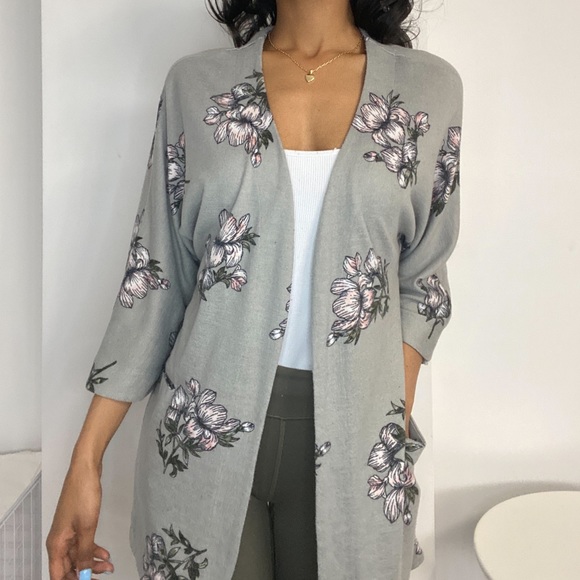 GREY CARDIGAN - Picture 1 of 3